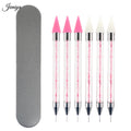 New Arrival Rhinestones Handle Dotting Tool Boxed Detachable Multi-functional Double-ended Brush Silica Brush
