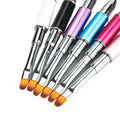 Dual Ended Nail Art Brushes Acrylic UV Gel Extension Builder Flower Painting Pen Brush Remover Spatula Stick Manicure Tools