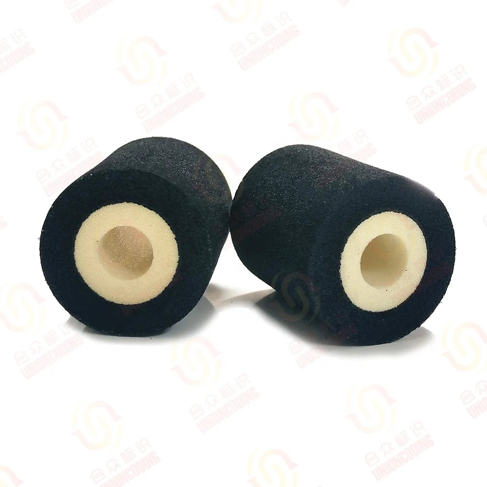 Black Dia 36mm*32mm Hot Melt Ink Printer Roller for Batch Code Printer Machine MY380 Dry Ink Roller