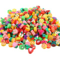 Mixed Color DIY Bracelet Beaded Material 100pcs/Bag Cute Animal Star Flower Sliced Soft Ceramic Beads Acrylic Plastic Resin