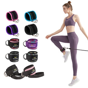 KS-1040# Adjustable Ankle Buckle Support Straps With Double D-Ring Legend Fitness Ankle Strap for Cable Machines