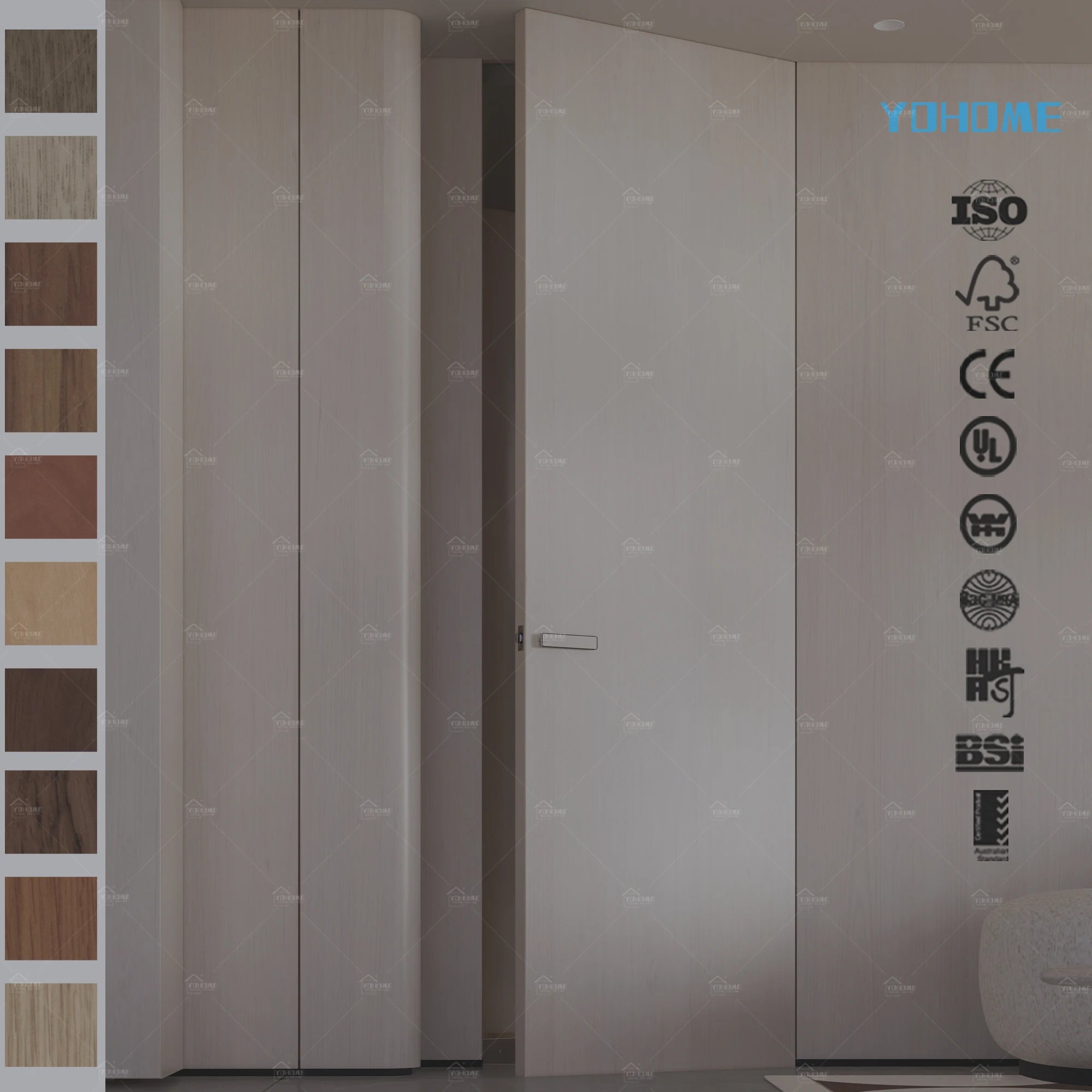 European Luxury Modern Design Wholesale Price Interior Door House Bedroom Room Wooden Interior Door