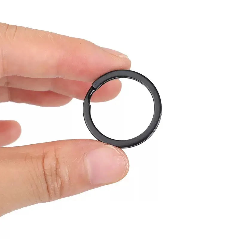 Wholesale Matte Black Metal Key Ring in 20mm-25mm Special Bag Parts & Accessories
