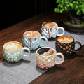Japanese Style Vintage Ceramic Coffee Mug Tumbler Fire Kiln Glaze Tea Milk Beer Mug  Home Office Drinkware Espresso Coffee Cup