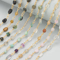 C324 1m/lot 18K Gold Plated Copper Nickel Free Chain for DIY Jewelry Accessories Handmade Bracelet Necklace Making Findings MegaBDM