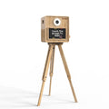 Hot Sale Instant Print Vintage Photo Booth Backdrop Shell Wooden Dslr Photo Booth