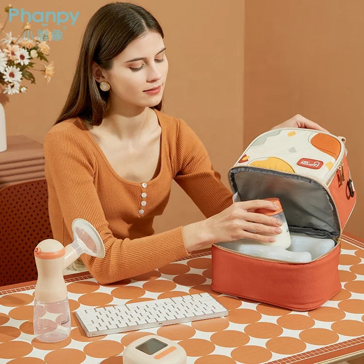 PH109207-1 Thailand Mommy Bag Breastmilk Cooler Backpack Insulated Storage Bag for Baby Milk