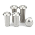 Stainless Steel Round Head Solid Rivet Knurled Rivet for Nameplate