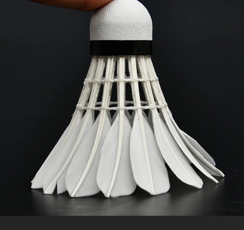 Grade Badminton Goose Feather Shuttlecock As  Badminton Shuttles Natural Cork Durable