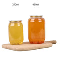 Transparent 250ml PET Plastic Soda Can with Aluminium Easy Open Lid for Coffee Tea Energy Drinks