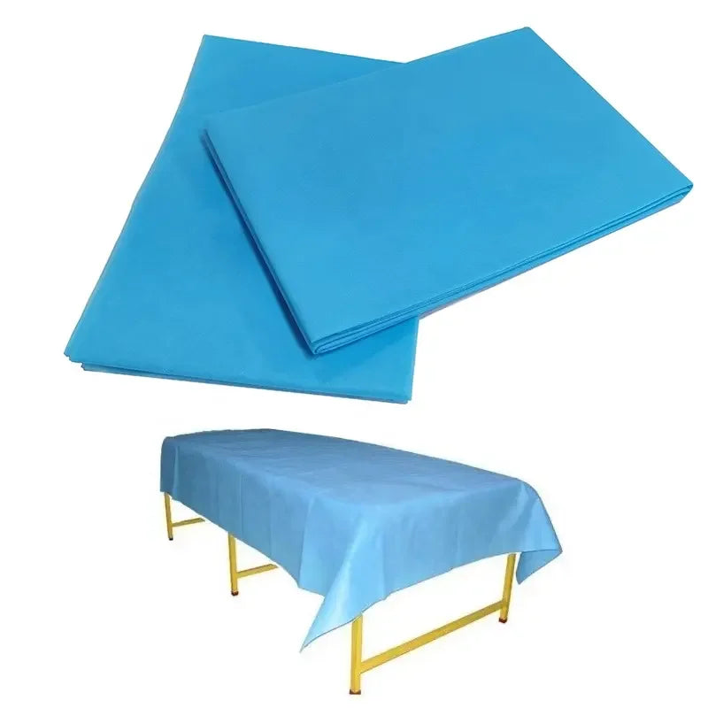 Blue Disposable 100% PP Non Woven Eco-Friendly Waterproof Anti-UV Hotel & Surgical Bed Sheet