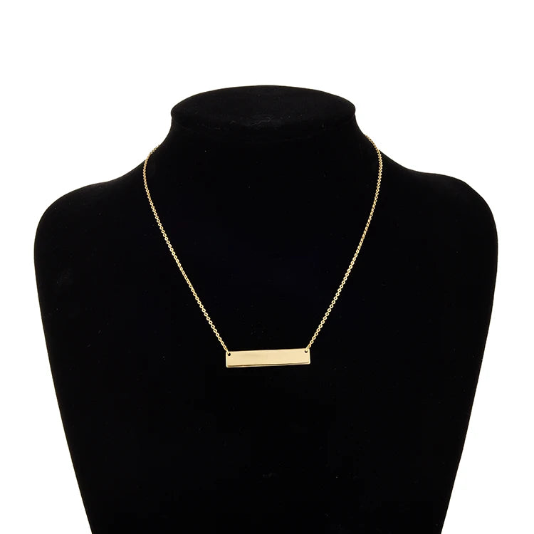 Keiyue Customize Classic Anniversary Gift Jewellery Tai Silver Coral Rectangle Women Link Chain Pendant Charms Necklace