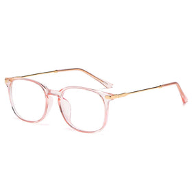 2024 TR90 Computer Glasses Ready to Ship Transparent pink Cheap Anti Blue Light Protect Glasses for Men