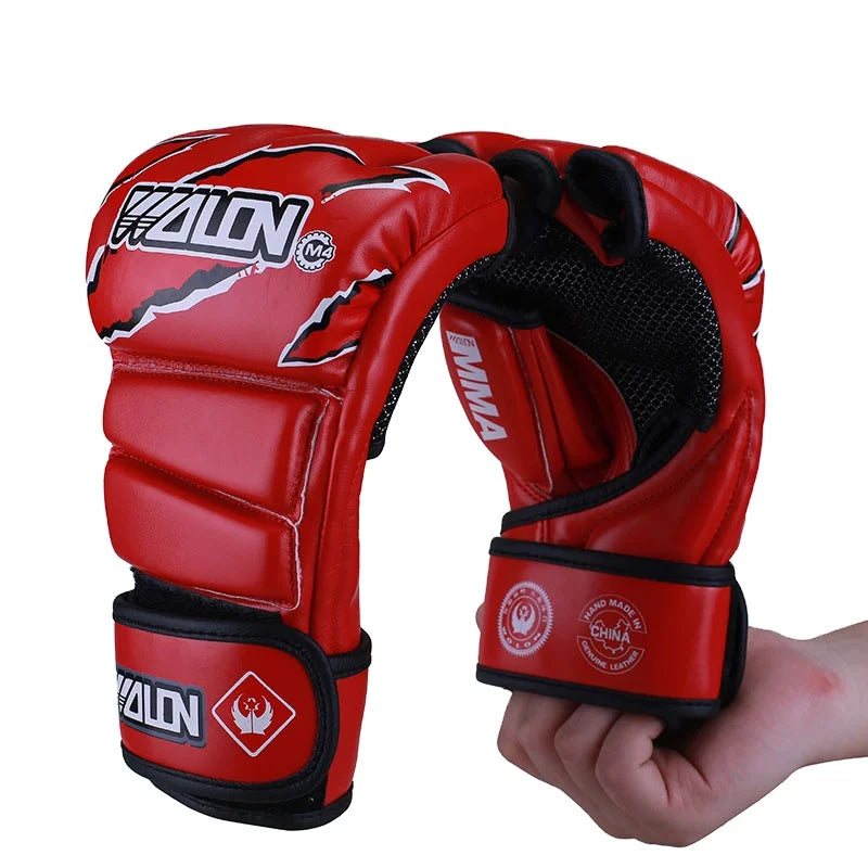 Custom Heavy Pro Boxing Gloves with PU Leather Custom Logo & Printed Design Professional UFC MMA OEM Manufacturing