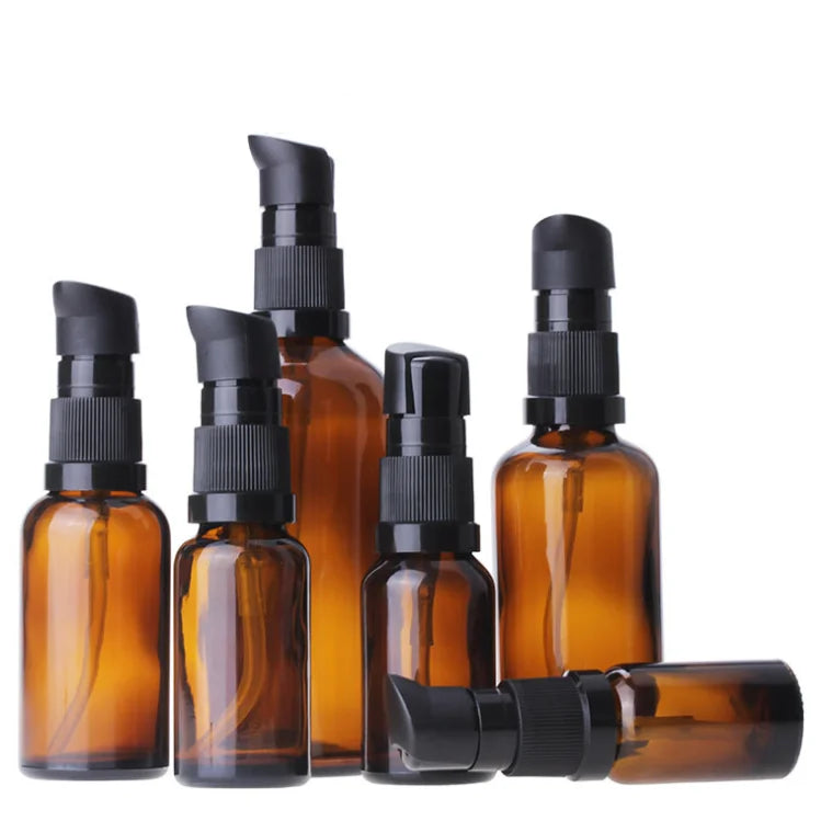 Custom logo Lotion Glass Pump Spray Skincare Packaging 20ml 50ml 100ml Essential Oil Serum Pump Bottle