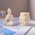 Guanyin Buddha Candle Silicone Mold Four Sided Buddha Silicone Mold Cake Chocolate Baking Tool