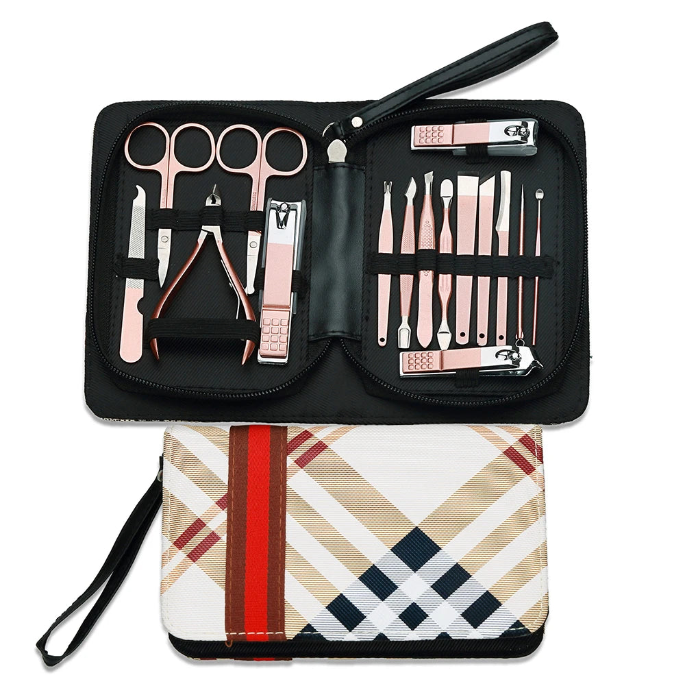 Best Selling 16pcs Manicure And Pedicure Accessories Tool Set Utility Manicure Pedicure Set