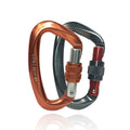 Heavy Duty Safety Rock Carabiner Screw Lifting Hook 25kn Self-locking Carabiner Custom Logo Climbing Metallic Carabiner