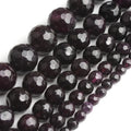 Wholesale Faceted Purple Amethysts Stone Beads 4/6/8/10/12MM Dyed Loose Beads for Jewelry Making & DIY Bracelets MegaBDM