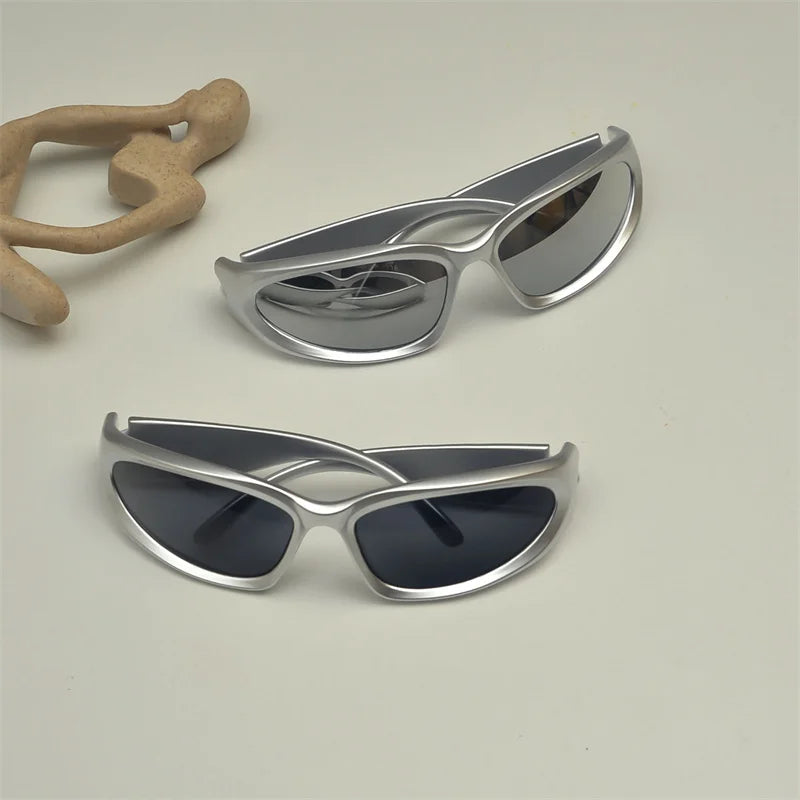 Steampunk Sunglasses Women Mirror Sports Sun Glasses Men Uv400 Punk Shades Fashion Futuristic Eyewear Gafas De Sol