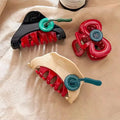 Hot Sale Creative Acrylic Shark Clip New Fashion Color Cheese Shape Candy Hair Claws Accessory