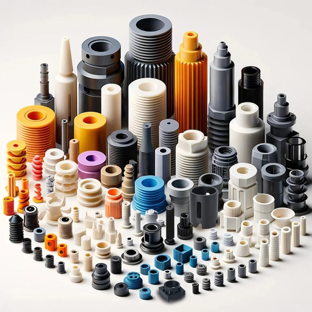 Customized CNC Turned Machining Service ABS Plastic and Metal/Brass Pom Parts Fabrication for Plastic Spare Parts