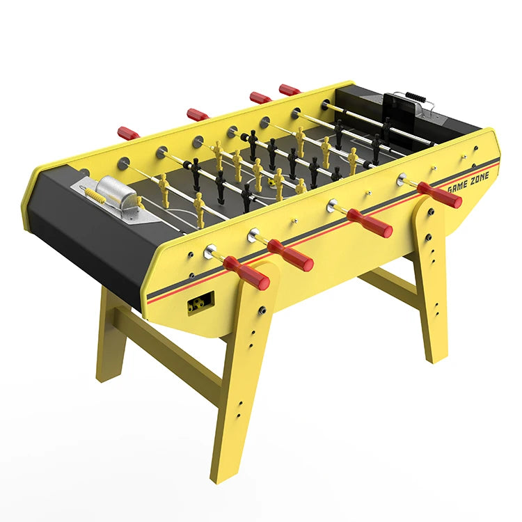 Wholesale Top HPS-S38 58" French Style Engineered Wood Blue Foosball Table with Telescopic Rods Standard Size Indoor Adult Use