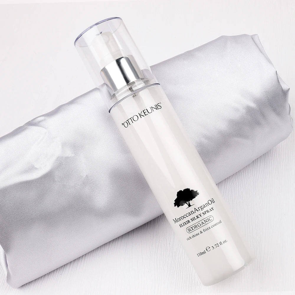 Customize Organic Silky Mist for Shine Anti Frizz Control Argan Oil Hair Spray Private Label