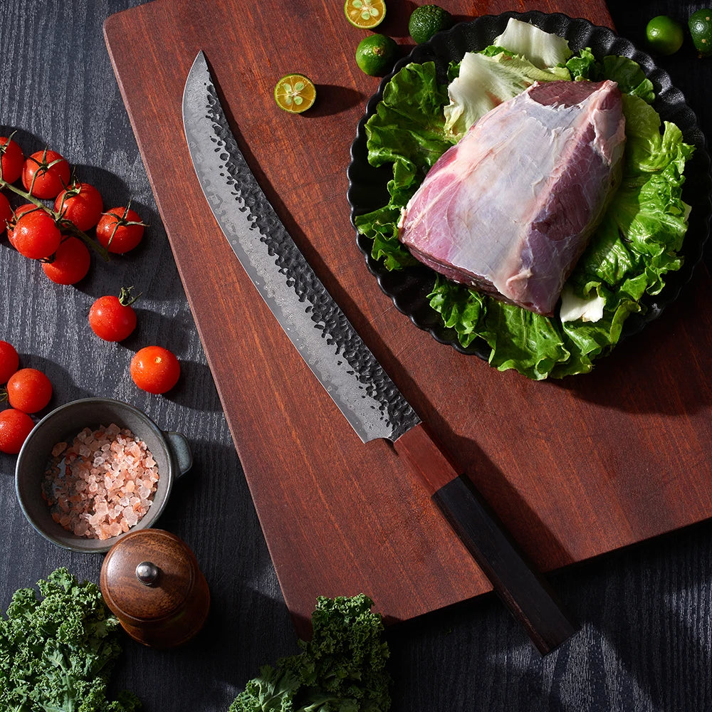 67layers Damascus Vg10 Japanese Ham Knife Deboning Fillet Knives Hand Forged Japanese Knife with Wooden Handle