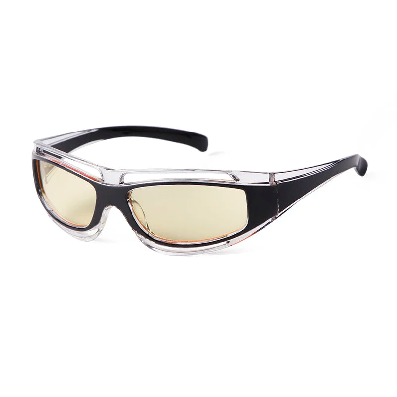 ADE WU STY20852G Fashion Quality Bend Frame Riding Sunglasses Unisex Driving Shades Eyewear Outdoor Sports Sun Glasses