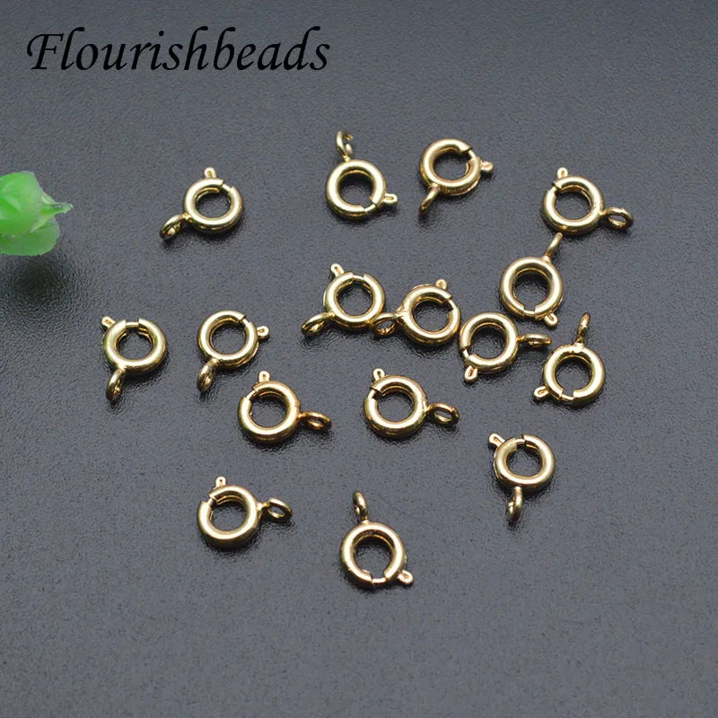 Wholesale Factory Price 18K Real Gold Plated Spring Clasp for Bracelet Necklace Making