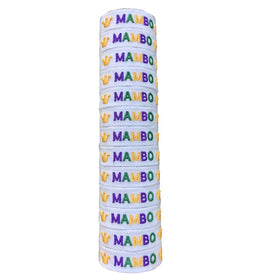 Mardi Gras Carnival Letter Crown Engraved Personalized Weave Embroidery Bracelet Party Women Men Gift