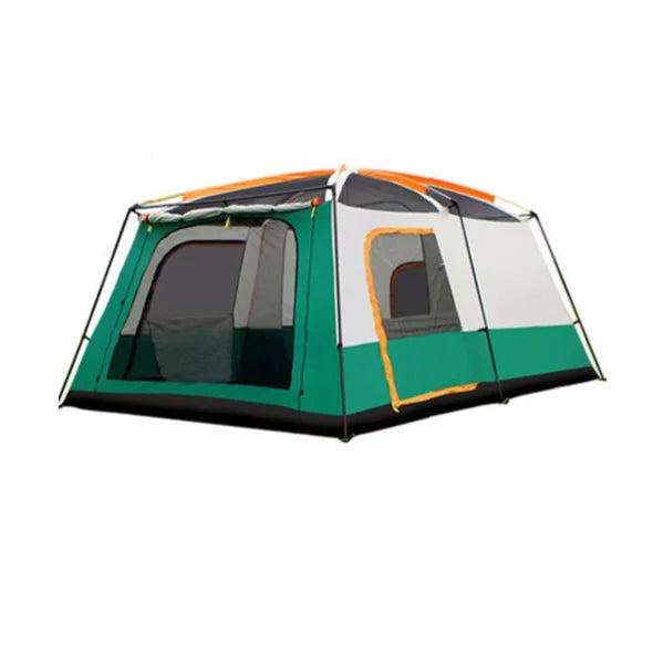 Large Family Camping Tent New Design Outdoor Waterproof 8-12 Persons 2 Rooms & 1 Living Room