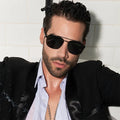 2023 New Retro Metal Frame Double Bridge Vintage Oversized Square Sun Glasses Classic Polarized Shades Sunglasses