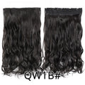 One Piece Invisible Hair Extensions 22 Inch Natural Wavy Hairpieces for Women 5 Clips in Hair Extensions Heat Resistant Fiber