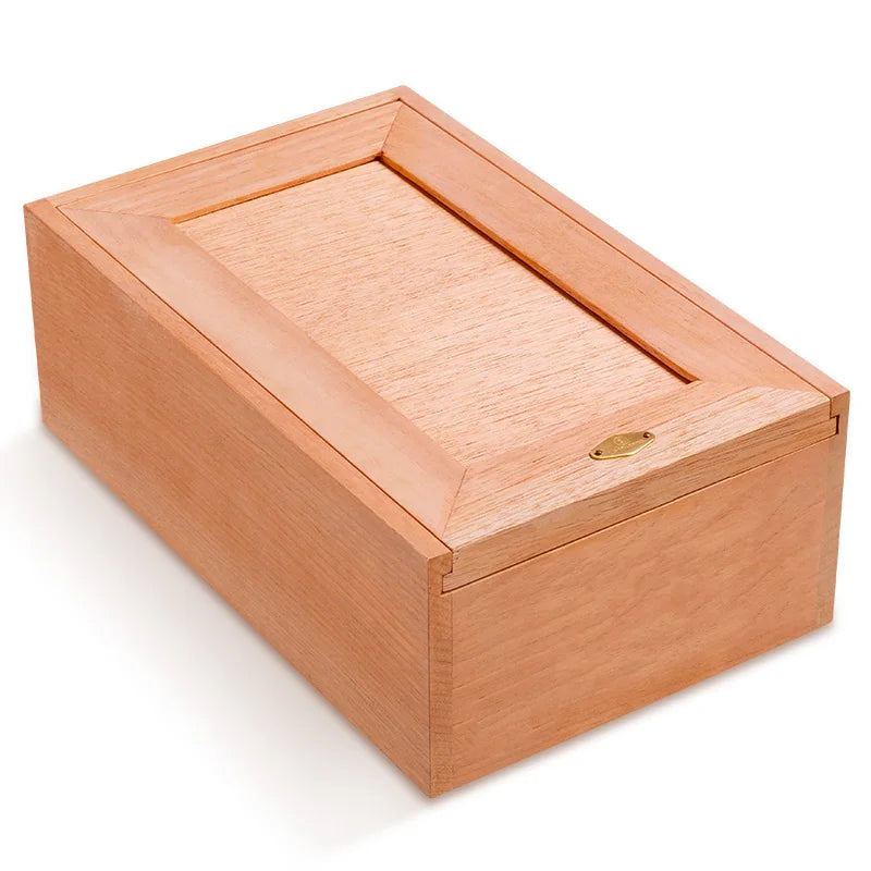 CIGARLOONG 50 Cigar Eco-friendly Humidor Natural Unpainted Solid Wood Spanish Cedar Cigar Humidor