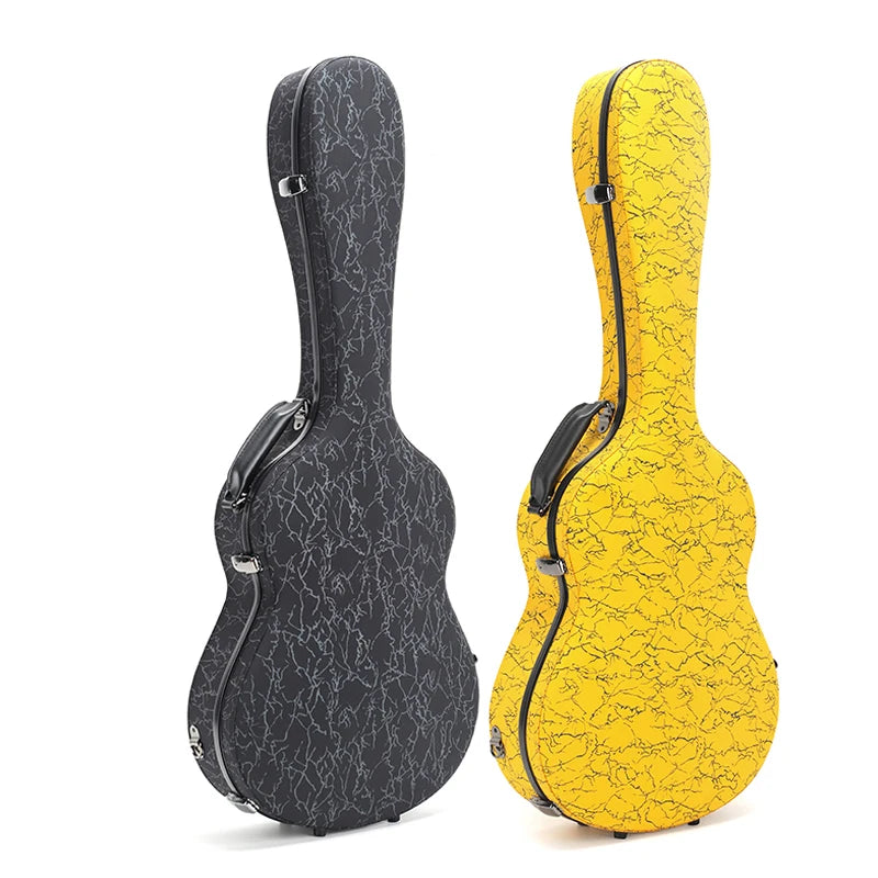 Carbon 1-C Rm China Rainbow Musical Bags Factory 39 Inch Classical Acoustic Electric Guitar Carbon Fiber Hardcase Crush Velvet