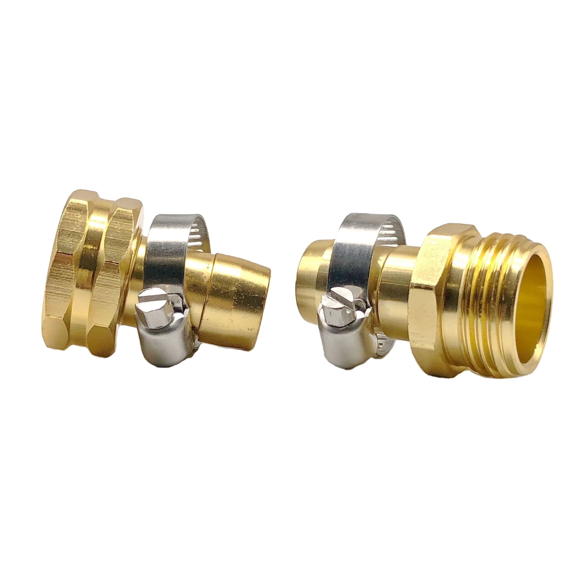 Garden Hose Brass Hydraulic Garden Water Hose Quick Connectors Aluminum Repair Joint