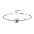 Luxury Women S925 Silver Moissanite Diamond Bracelet Gra VVS1 D Color 1Ct Carats 6.5Mm Round Shape for Ladies Engagement