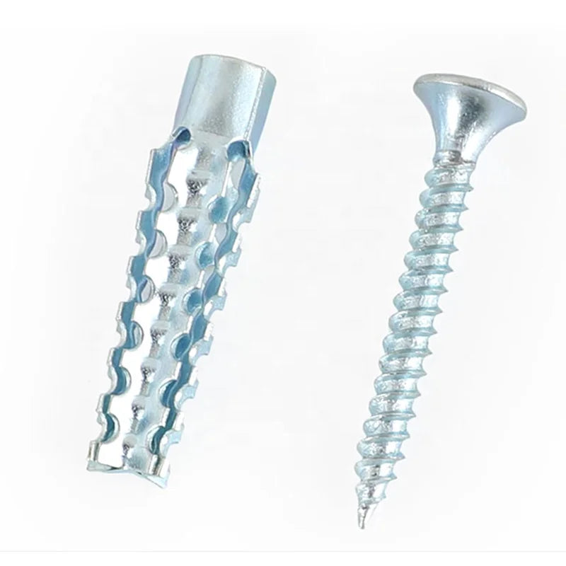 Home Improvement Wall Anchor New Metal Expansion Tube Pipe Self Tapping Screw Drilling Plug Solid Serrated Thorny Expansion Bol
