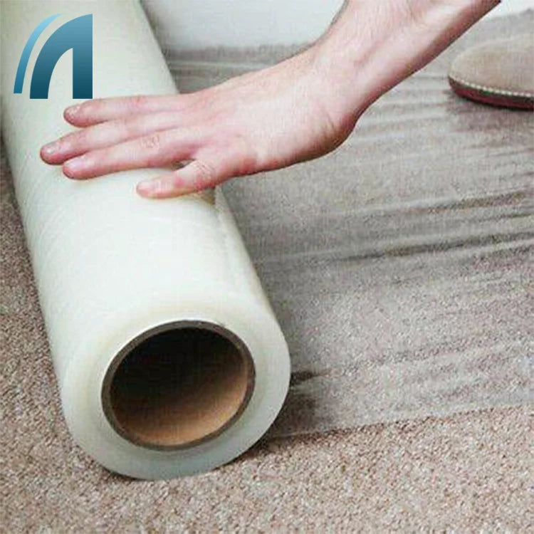 Free Sample Wholesale Anti-Scratch Pe Clear Transparent Plastic Adhesive Carpet Surface Protection Film