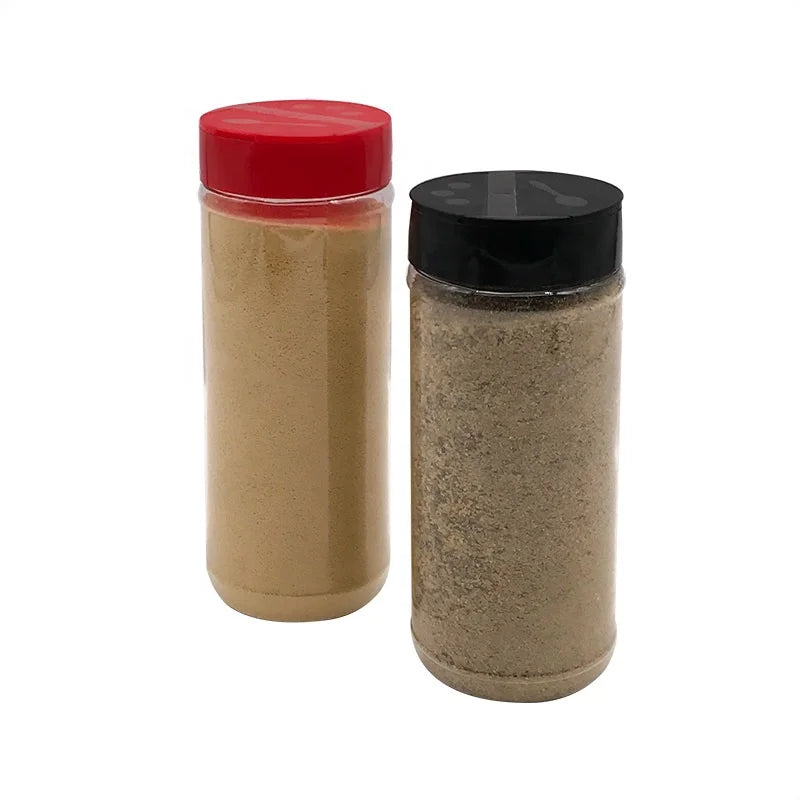 Plastic Spice Jars Bottles Containers with Black Lid Perfect for Storing Spice and Powders
