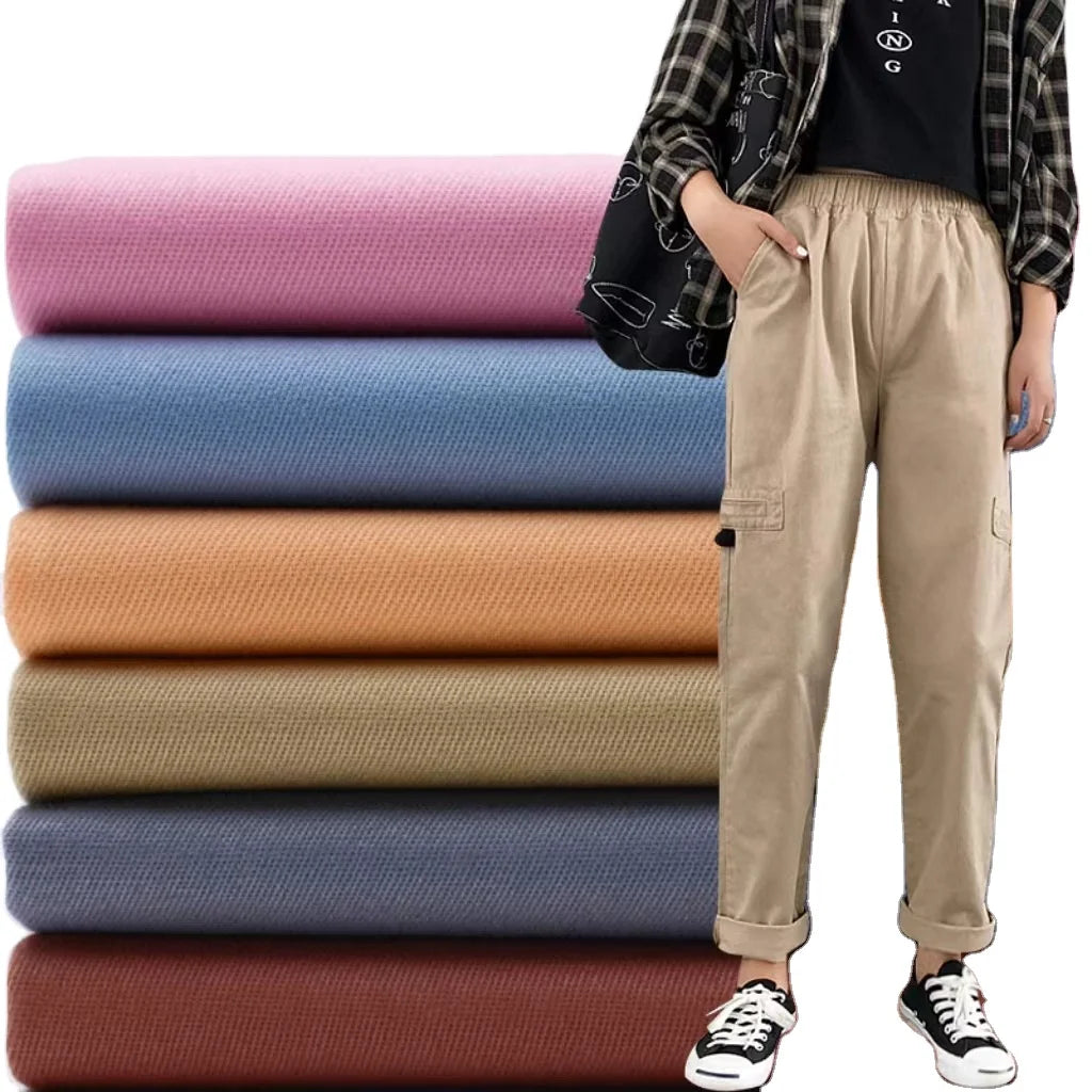 100% Cotton Thick High-density Twill Cloth Fabric 32 * 10 Sandbags Spring Summer Casual Clothing Pants Fabric
