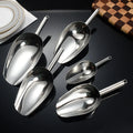 Large Stainless Steel Ice Cubes Shovel Grain Shovels Ice Scoop Flour Shovel For Kitchen Utensils