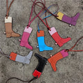 Wholesale Luxury Shoe and Bag Keychains Cute Leather Charms for Boots and Bags Keychain Accessories