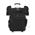 For Relavel Professional 8-in-1 Rolling Makeup Case Nylon Cosmetic Bag with Detachable Feature Zipper Closure Convenient Wheels