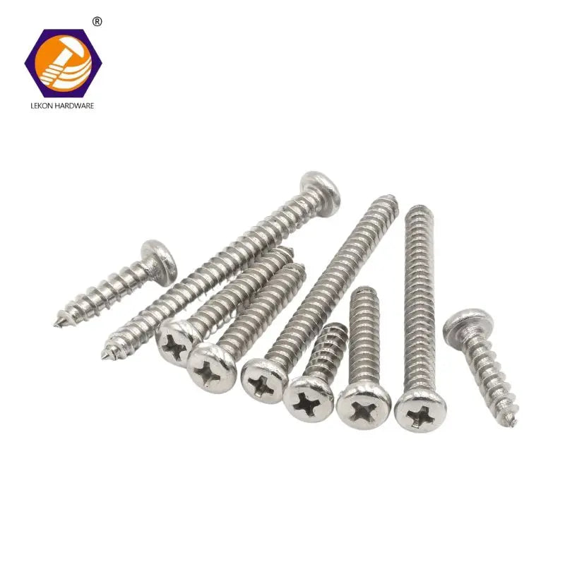 Wholesale DIN 7981 Tornillos Phillips Pan Head Self-Tapping Stainless Steel Wood Screws SS 316 304 Metric M3 M5 M6