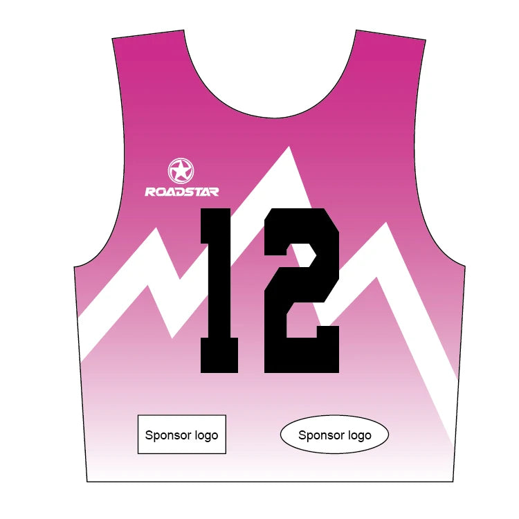 Roadstar Sublimation Printing  Alpine Race Bibs Custom Ski Number Bibs