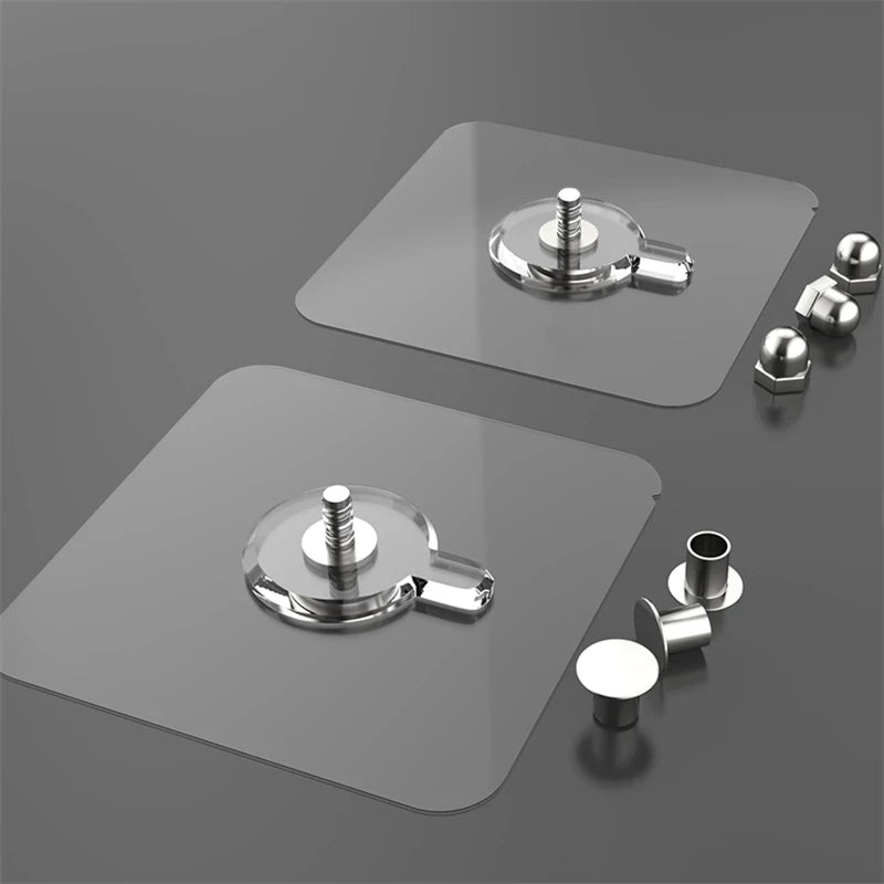 Punch Free Self Adhesive Hole Nail Non-Trace Photo Frame Hole Hang Kit Screws Seamless Adhesive Wall Screws Hanging Nails Hook