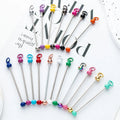 Bulk DIY Metal Keychain Sleutelhanger Bar Jewelry Crafts Add Bead Hook Keychain for Fashion Making Rechargeable Alloy Material